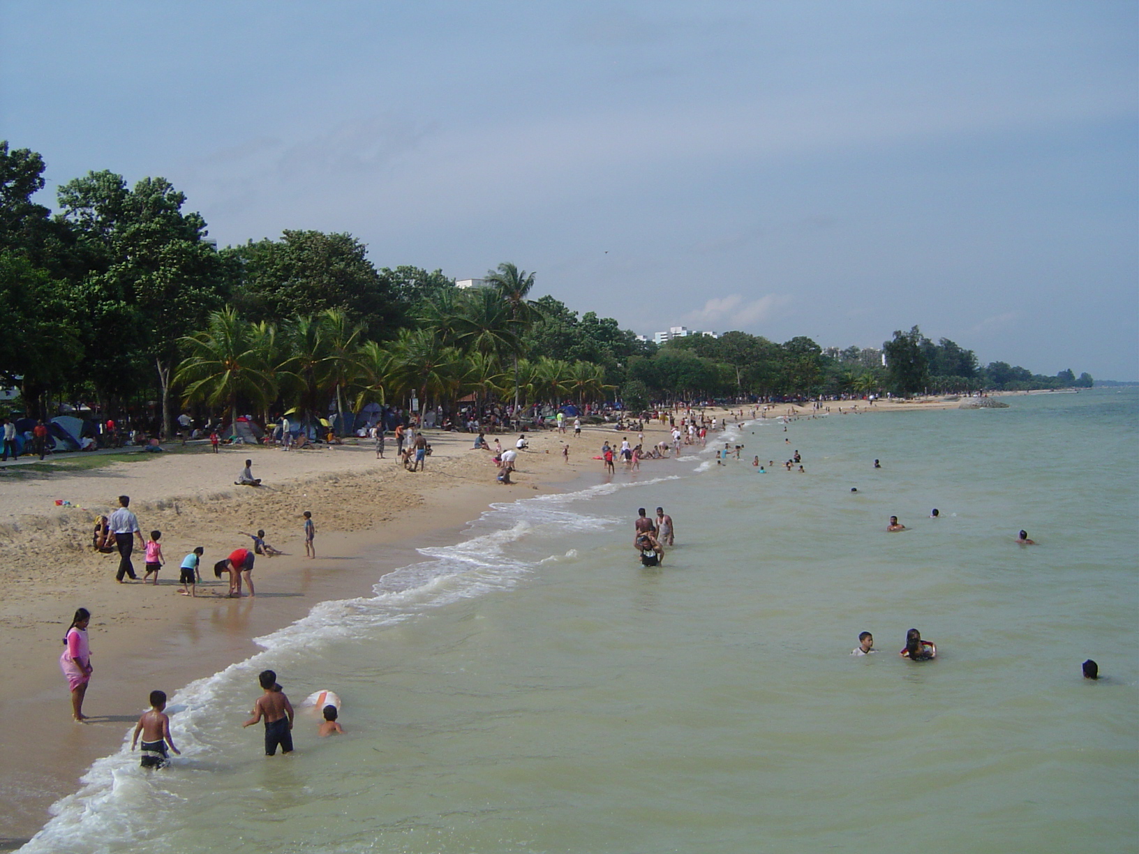 bike ride scenery for East Coast Park Ride near Singapore