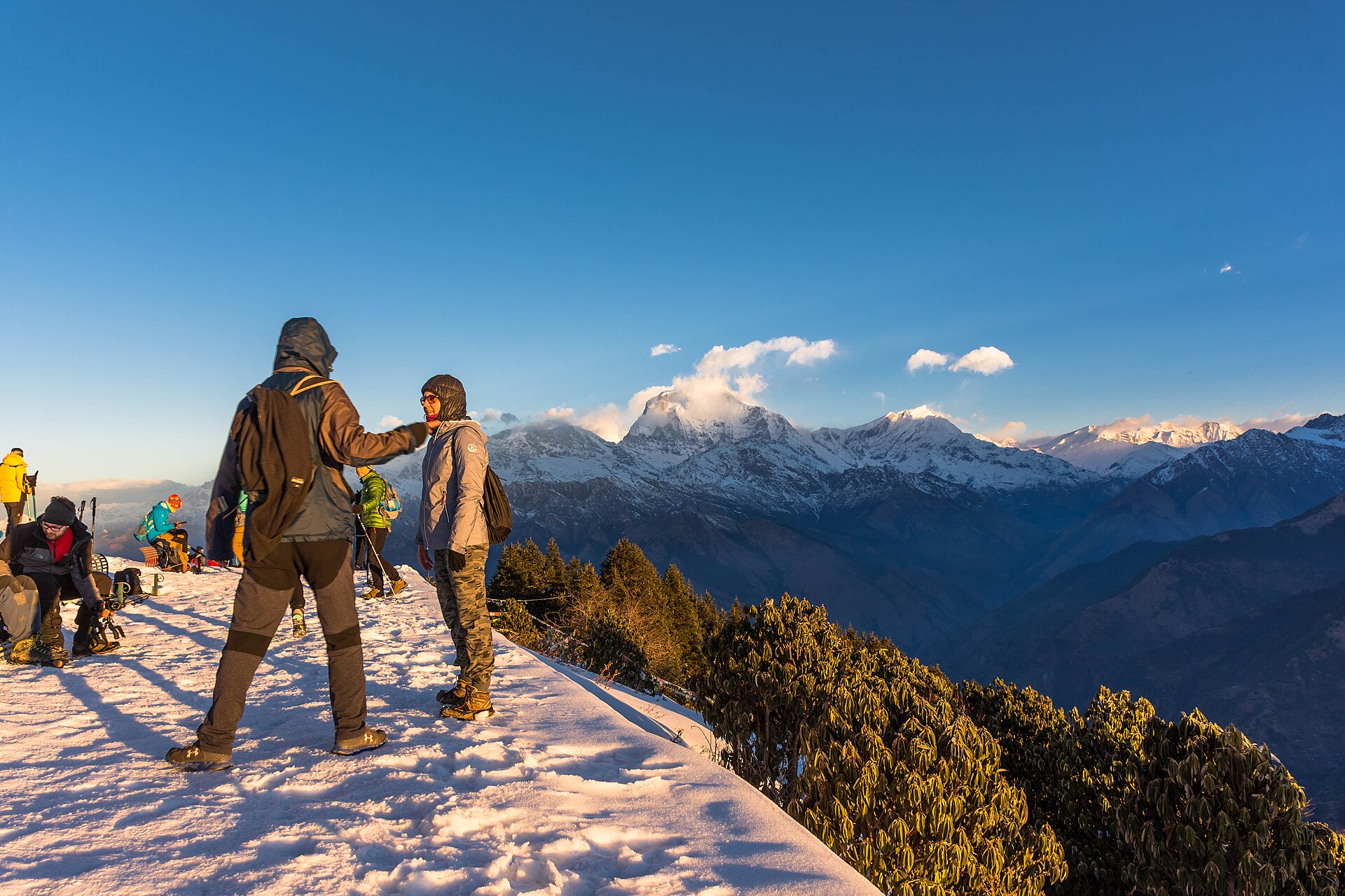 hike scenery for Ghorepani Poon Hill near Annapurna region