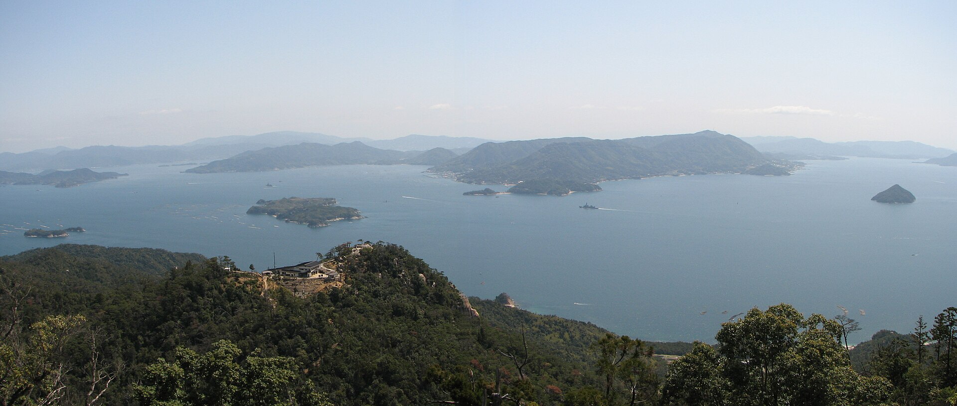 canoe trip scenery for Seto Inland Sea Paddle near Hiroshima