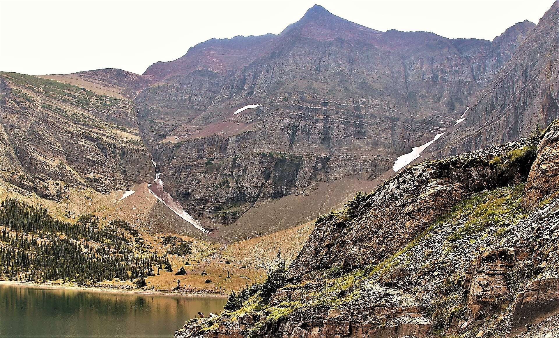 hike scenery for Crypt Lake Trail near Waterton, Alberta